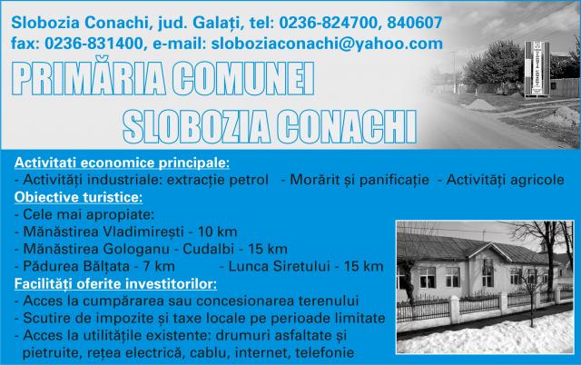 PRIMĂRIA SLOBOZIA CONACHI Ghidul Primariilor