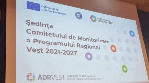 La Timișoara a avut loc, astăzi, prima ședință a Comitetului de Monitorizare pentru  Programul Regional (PR) Vest 2022-2027