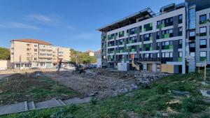Lucrări pregătitoare la parcarea multietajată aferentă Spitalului  Clinic Județean de Urgență Bihor