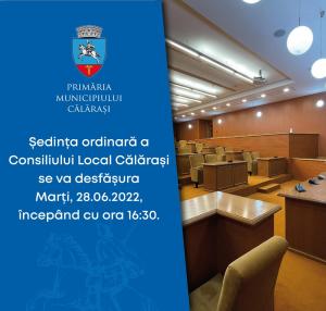 Comunicate și anunțuri de presă | Consiliu Local, convocat marţi, 28 iunie, în şedinţă ordinară
