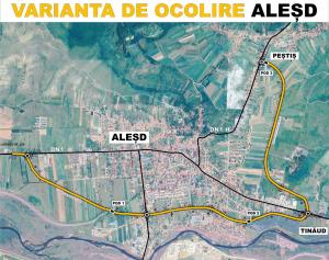 PRIMUL KM DE ASFALT PE CENTURA ALEȘD