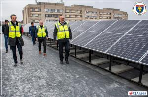 Președintele Consiliului Județean Argeș, Ion Mînzînă, pe șantierul de la Palatul Administrativ