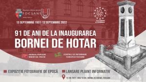 De Zilele Europene ale Patrimoniului, aniversăm 91 de ani de la  inaugurarea Bornei de Hotar