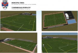 Prima bază sportivă de tip 1 din Turda este în construcție