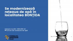 Se modernizează rețeaua de apă în localitatea Bonțida
