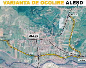 Stadiul lucrărilor la Centura Aleșd a ajuns la 36%