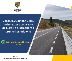 Consiliul Județean a încheiat zece contracte de lucrări de întreținere a drumurilor județene