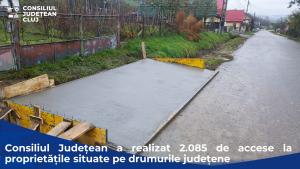 Consiliul Județean a realizat 2.085 de accese la proprietățile situate pe drumurile județene