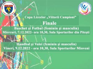 Invitatie - finalele Cupei Liceelor 