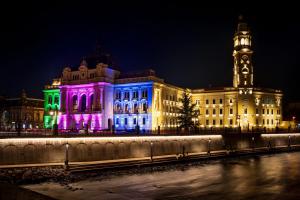 Clădirea Primăriei a fost iluminiată cu ocazia Zilei internaționale a  bolilor rare