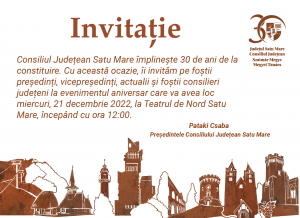30 de ani de la constituirea Consiliului Județean Satu Mare