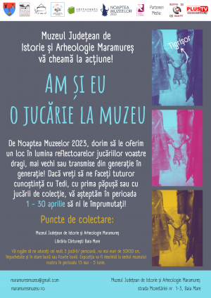 EXPOZIȚIE INEDITĂ LA MUZEUL DE ISTORIE ȘI ARHEOLOGIE –  ”AM ȘI EU O JUCĂRIE LA MUZEU!”