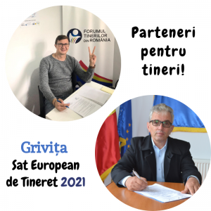 Acord de parteneriat între Primăria Comunei Grivița și Forumul Tinerilor din România