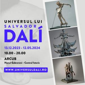 PREMIERĂ ÎN ROMÂNIA: CEA MAI MARE EXPOZIȚIE  DEDICATĂ LUI SALVADOR DALÍ, LA ARCUB
