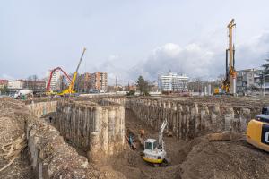 Ritm susținut: 1.600 de piloți au fost forați la rețeaua de pasaje  din Piața Gojdu