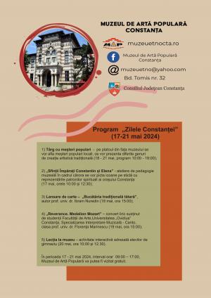Muzeul de Artă Populară Constanța organizează „Zilele Constanței”