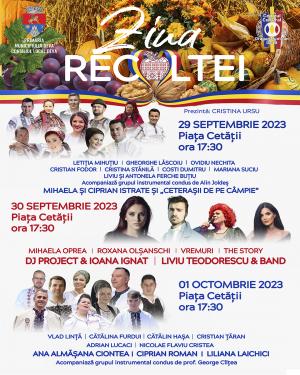 Ziua Recoltei 2023 - muzică, bucate tradiționale și multă voie bună!