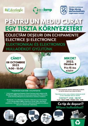 Începe ediția de toamnă a campaniei de colectare selectivă a deșeurilor din echipamente electrice și electronice, Pentru un mediu curat!