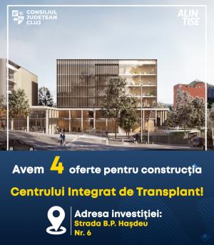 Începe evaluarea candidaturilor pentru construirea Centrului Integrat de Transplant de la Cluj