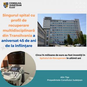 Singurul spital cu profil de recuperare multidisciplinară din Transilvania a aniversat 45 de ani de la înființare