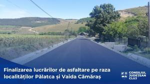 Comunicat de presă | Au fost finalizate lucrările de asfaltare