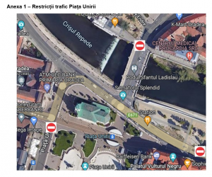 Restricții de circulație în zona centrală