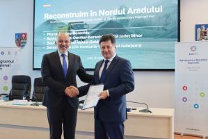 Iustin Cionca a semnat cel mai mare proiect din nordul judeţului Arad, modernizarea a 70 km de drumuri judeţene!