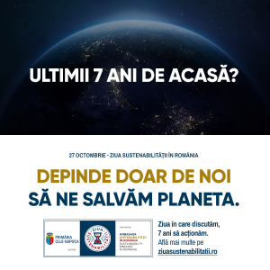 Primăria municipiului Cluj-Napoca susține Ziua Sustenabilității - marcată la nivel național joi, 27 octombrie