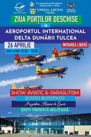 Recepția lucrărilor de extindere și „Ziua Porților Deschise” la Aeroportul  Internațional „Delta Dunării“ Tulcea