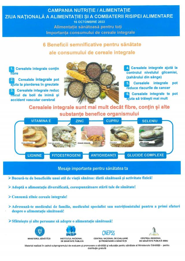 DAS Deva participă la campaniile pentru o alimentație sănătoasă și prevenirea cancerului mamar