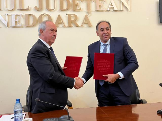 Acord de cooperare între Județul Hunedoara și regiunea Béni Mellal-Khénifra din Regatul  Marocului