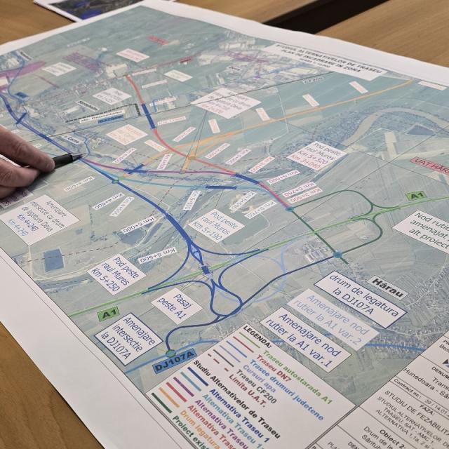 Analiză pentru variantele drumului TransRegio Hunedoara – Sântuhalm – Autostrada A1