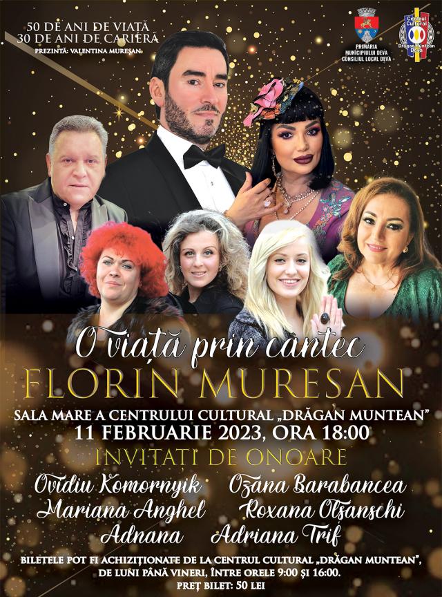 O VIAȚĂ PRIN CÂNTEC - 50 de ani de viață, 30 de ani de muzică!