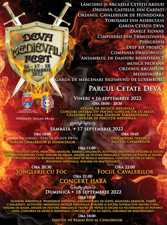 Eveniment inedit la Deva: „Deva Medieval Fest”!