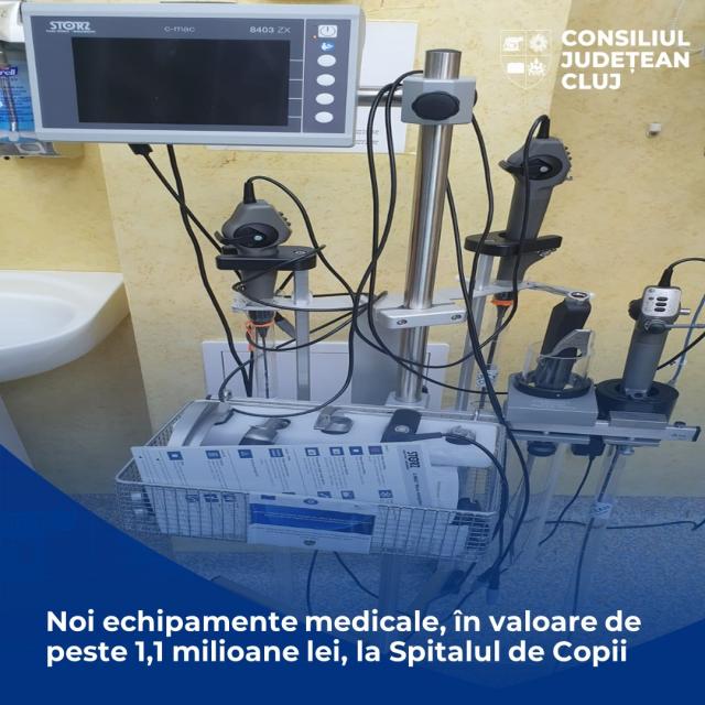 Noi echipamente medicale, în valoare de peste 1,1 milioane de lei, la Spitalul de Copii
