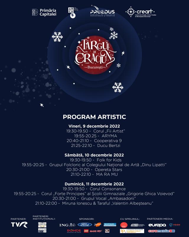 Ducu Bertzi, Opereta Stars, Ma Ra Mu şi Miruna Ionescu concertează  între 9 şi 11 decembrie la Târgul de Crăciun Bucureşti