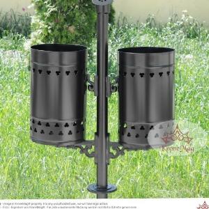 Cos Gunoi Exterior cu Scrumiera URBAN 2.S