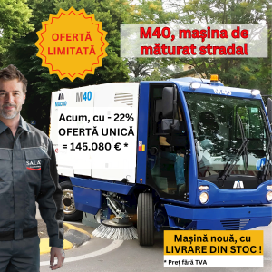 Măturătoare stradală 4 mc - Macro M40 cu DISCOUNT !