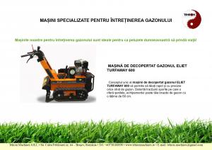 Mașină de decopertat gazonul ELIET TURFAWAY 600