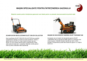 Mașini specializate pentru întreținerea gazonului