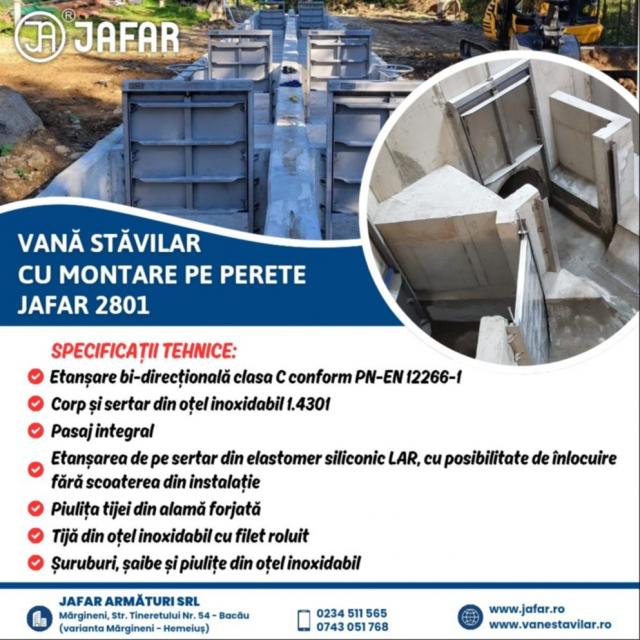 Vana stăvilar montată pe perete JAFAR 2801