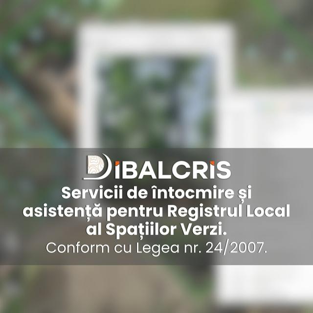 Servicii de întocmire și asistență pentru Registrul spațiilor verzi.