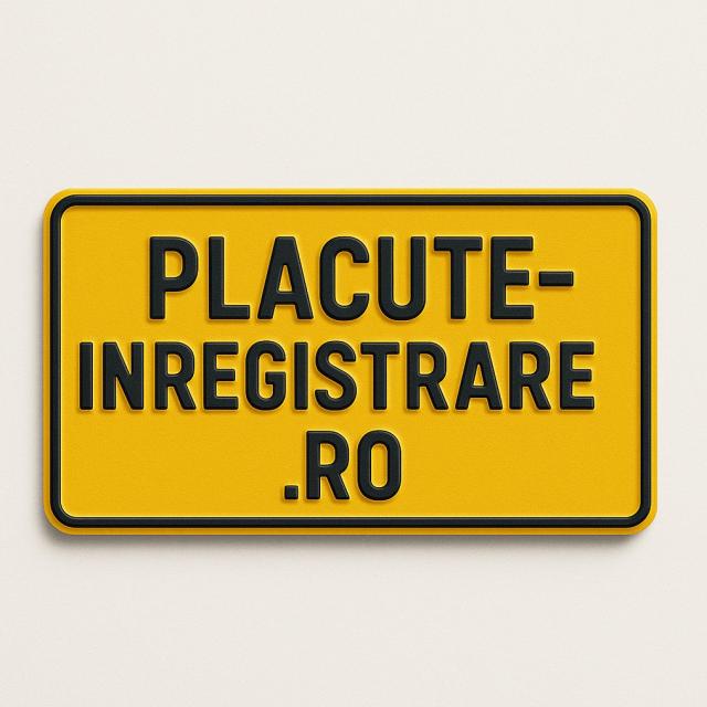 Plăcuțe tip A-Vehicule Neînmatriculate