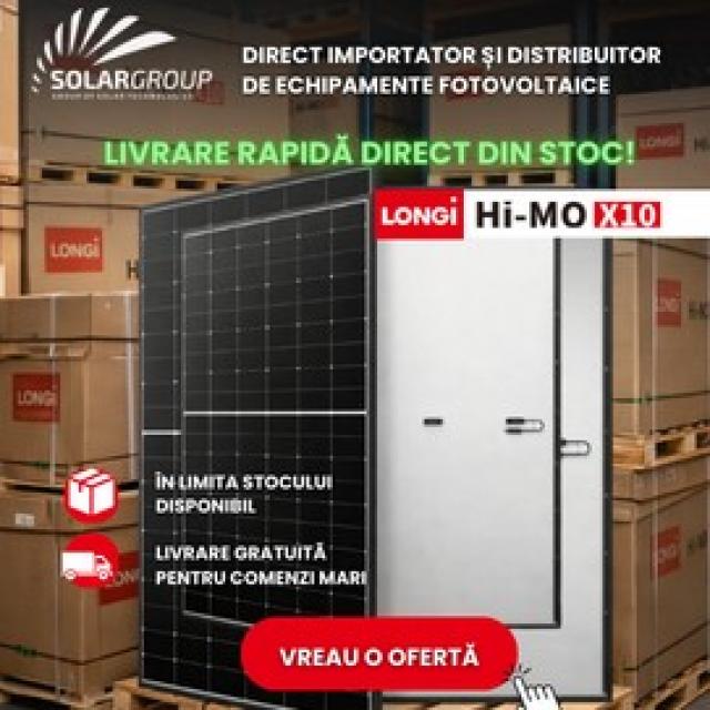 Panouri Fotovoltaice Gama LONGI Hi-MO X10 - Stocuri Solargroup