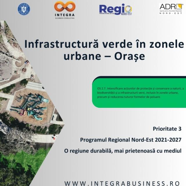 Infrastructură verde în zonele urbane - Orașe P3-ADR NORD-EST