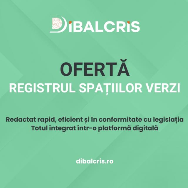 Oferta Registrul Spatiilor Verzi