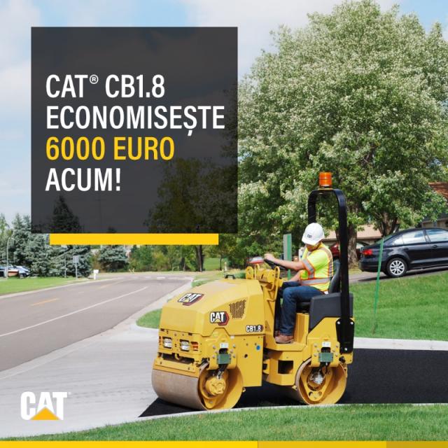 Profită de cel mai bun preț pentru compactorul utilitar Cat® CB1.8!