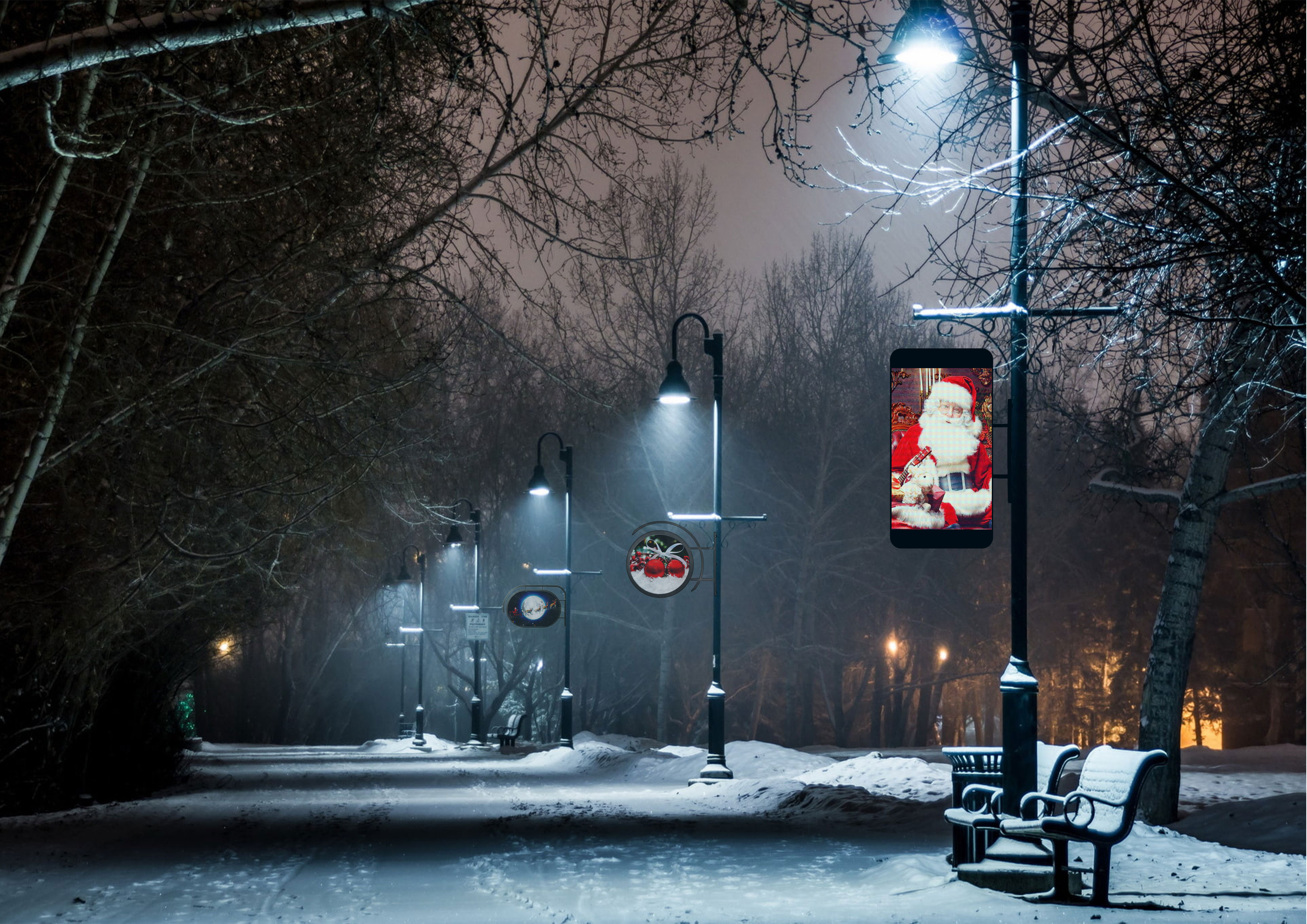 Iluminat stradal, festiv